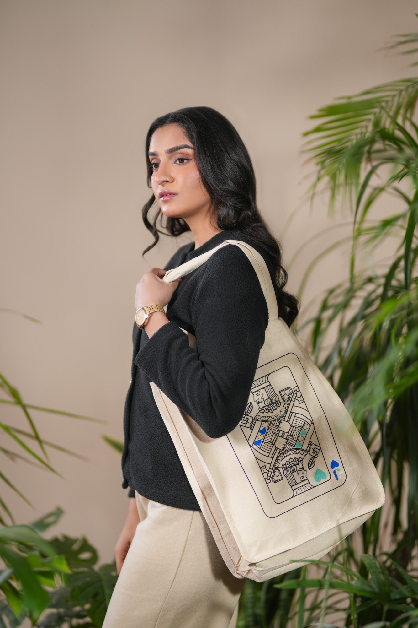 Black Sherpa Button Down