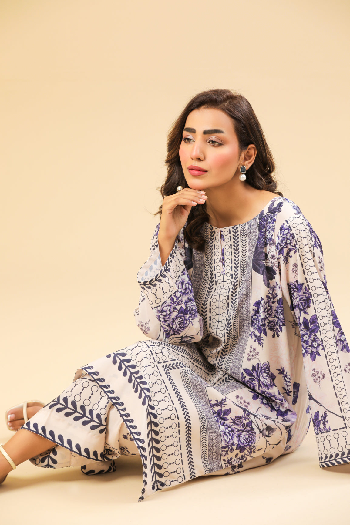 Indigo Stripe - Printed Set