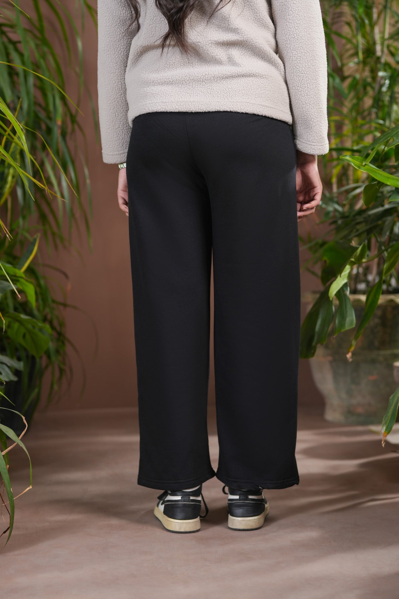 Black Interlock Pants