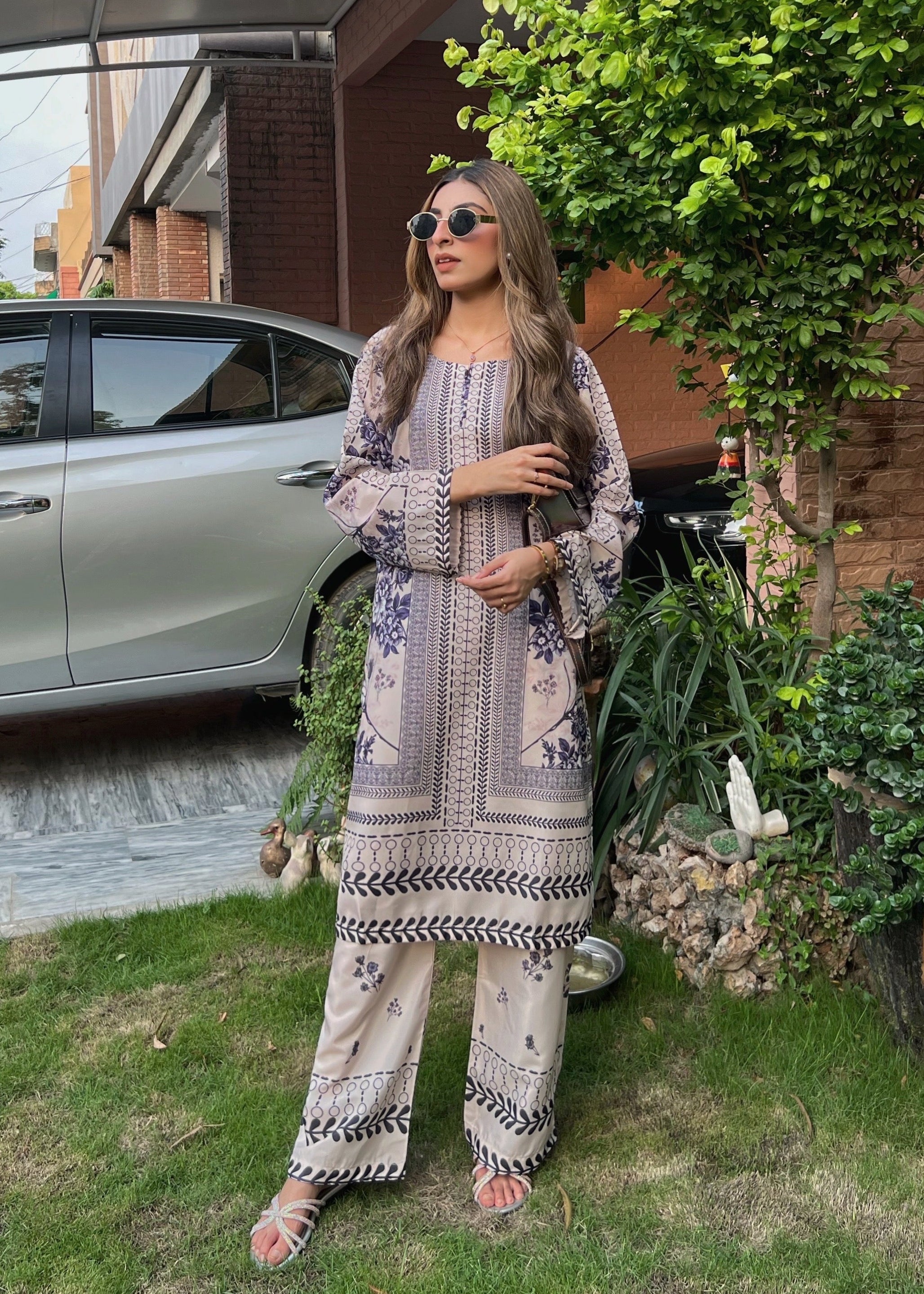 Indigo Stripe - Printed Set