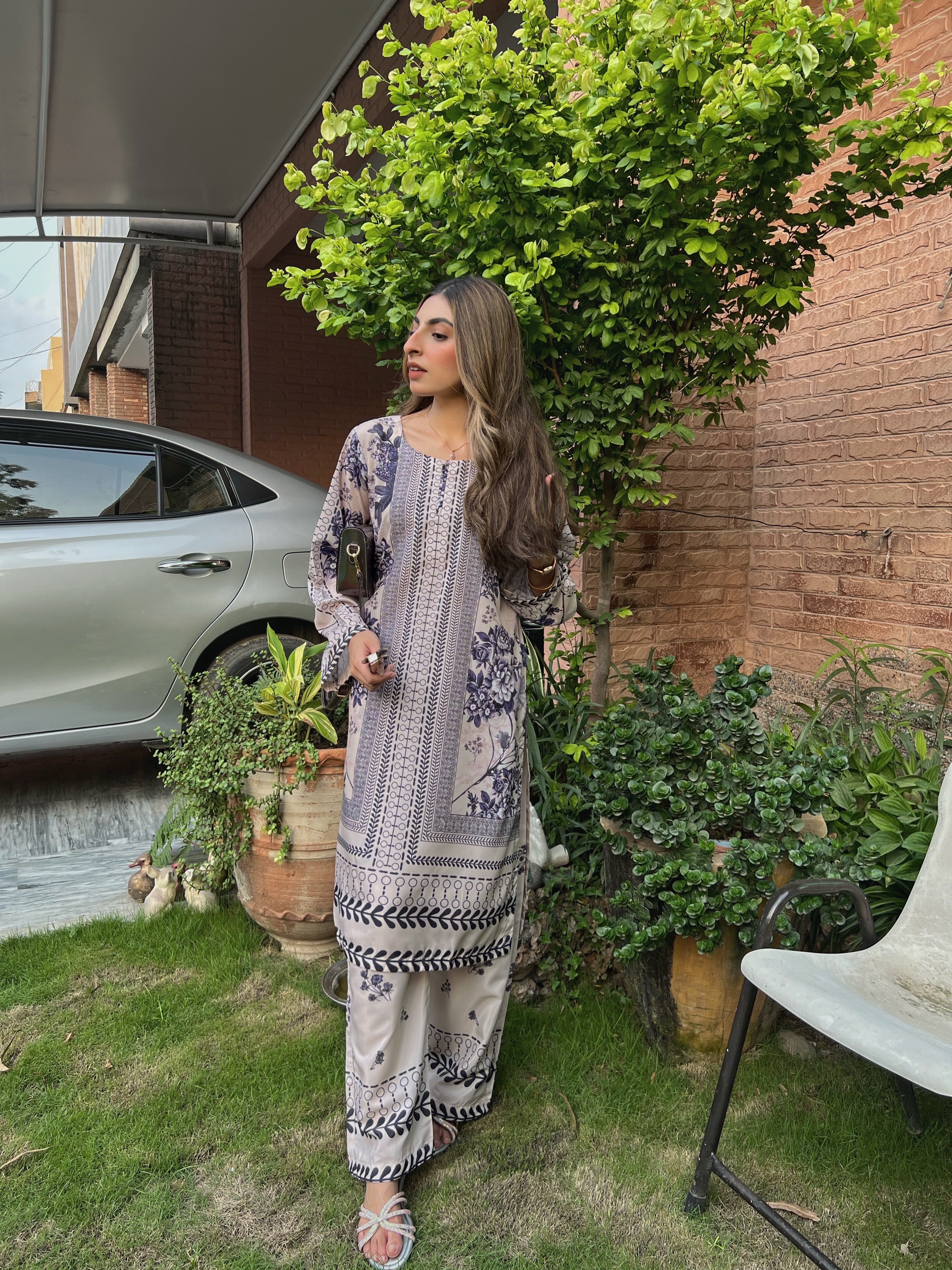 Indigo Stripe - Printed Set
